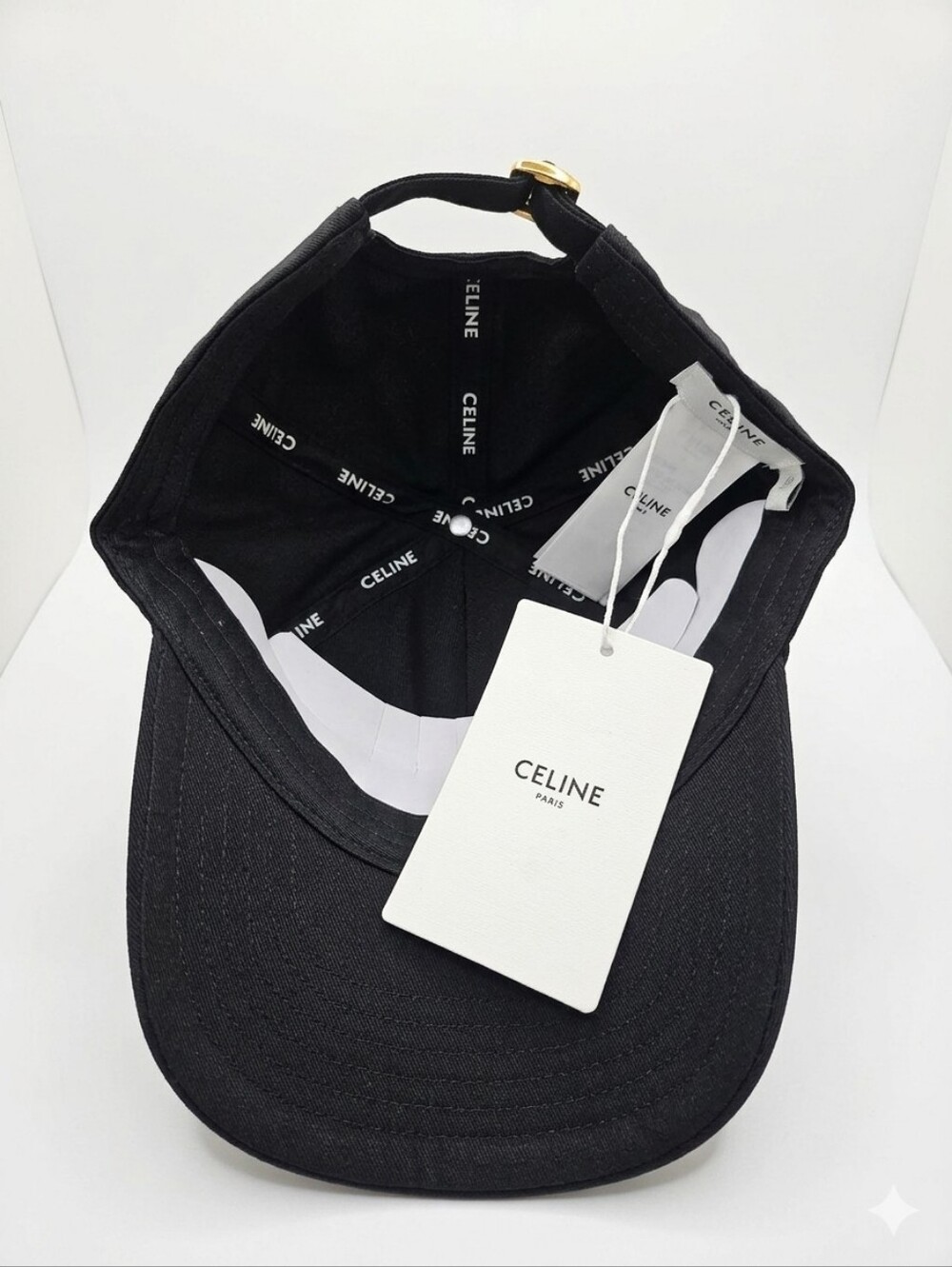 🔥NWT‼️⭐CELINE⭐ Authentic Black Baseball Cap - Unisex / Men / Women - Picture 6 of 9